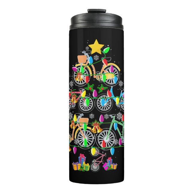 Bouteilles Isothermes Bicycle Christmas Tree Funny Biker Bicyclist (Devant)