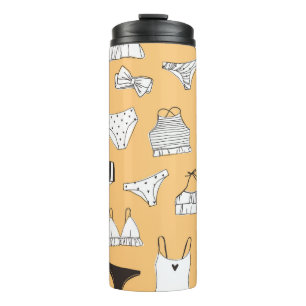 Bouteilles Isothermes Bikini tropical : Motif d'été à main