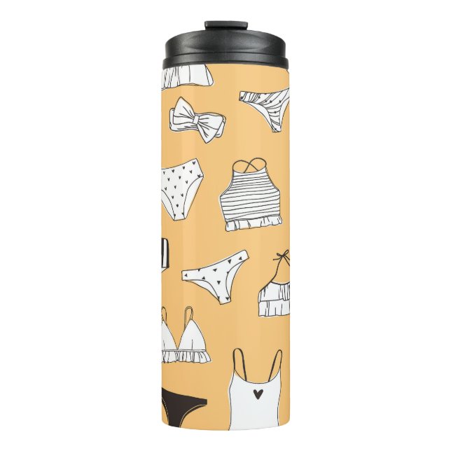 Bouteilles Isothermes Bikini tropical : Motif d'été à main (Devant)