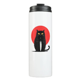 Bouteilles Isothermes Black Cat Meurtre série tueur Halloween Graphisme