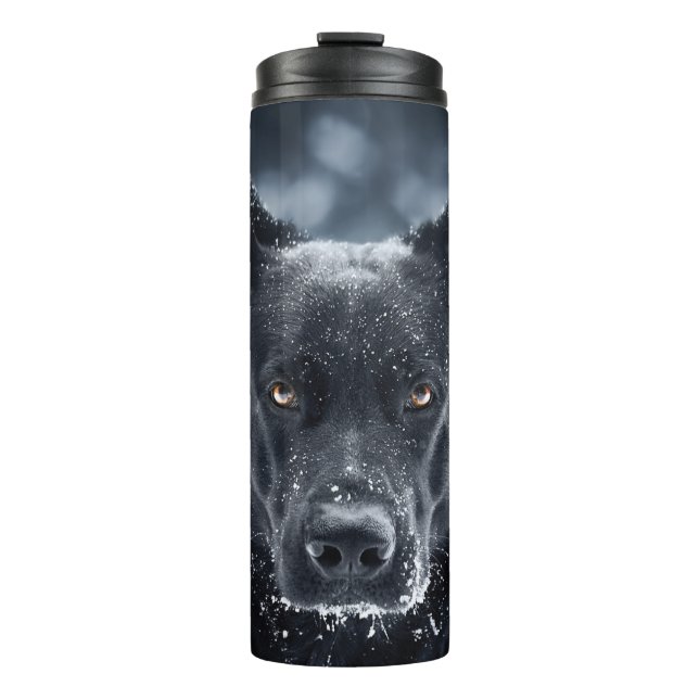 Bouteilles Isothermes Black German Shepherd (Devant)