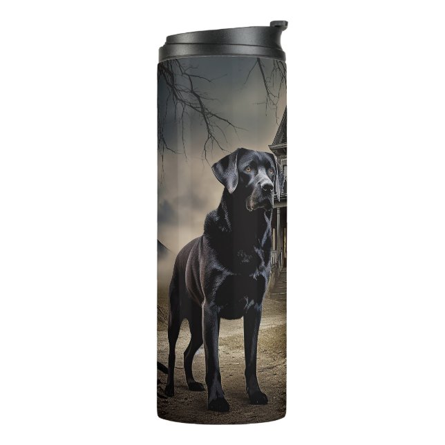 Bouteilles Isothermes Black Labrador Halloween (Tourné sur la gauche)