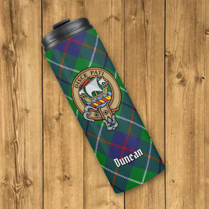 Bouteilles Isothermes Blason du clan Duncan sur tartan