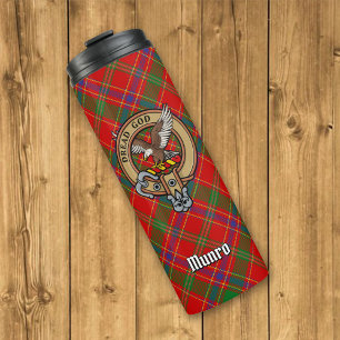 Bouteilles Isothermes Blason du clan Munro sur tartan