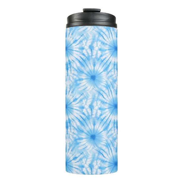 Bouteilles Isothermes Bleu Clair Tie Dye Blanc (Devant)
