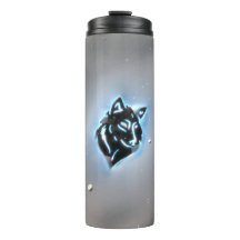 Bleu d'icône de loup de Milou