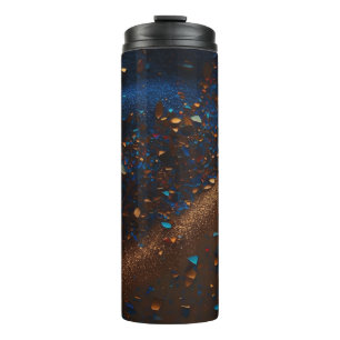 Bouteilles Isothermes Bleu foncé Sable Parties scintillant Brown Tempéra