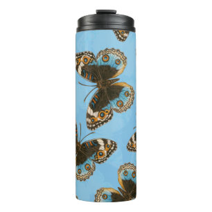Bouteilles Isothermes Bleu motif papillon Pansy