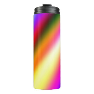 Bouteilles Isothermes Bleu rose ombre couleur d'eau abstrait pastel arc-
