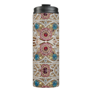 Bouteilles Isothermes bleu turquoise or bordeaux rose bohème