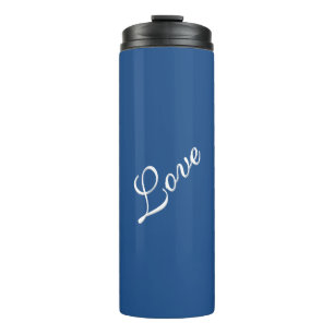 Bouteilles Isothermes Blue Attractive Calligraphie Love Mariage