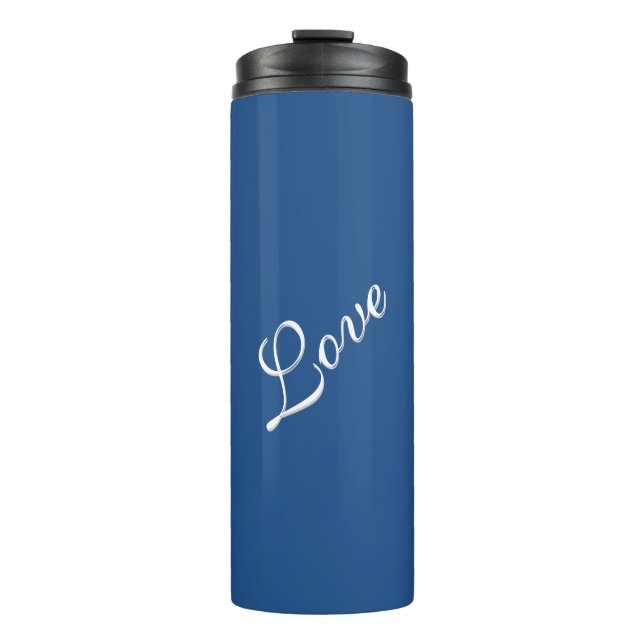 Bouteilles Isothermes Blue Attractive Calligraphie Love Mariage (Devant)