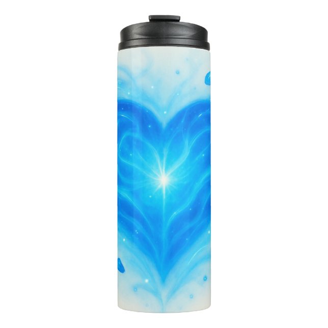 Bouteilles Isothermes Blue Heart Energy Water Bottle – Spiritual Power f (Devant)