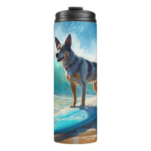 Bouteilles Isothermes Blue Heeler Beach Surfing Peinture