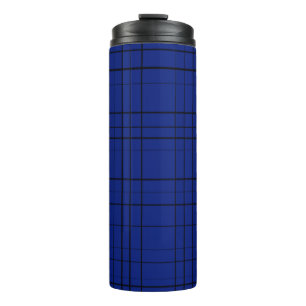 Bouteilles Isothermes Blue plaid pattern