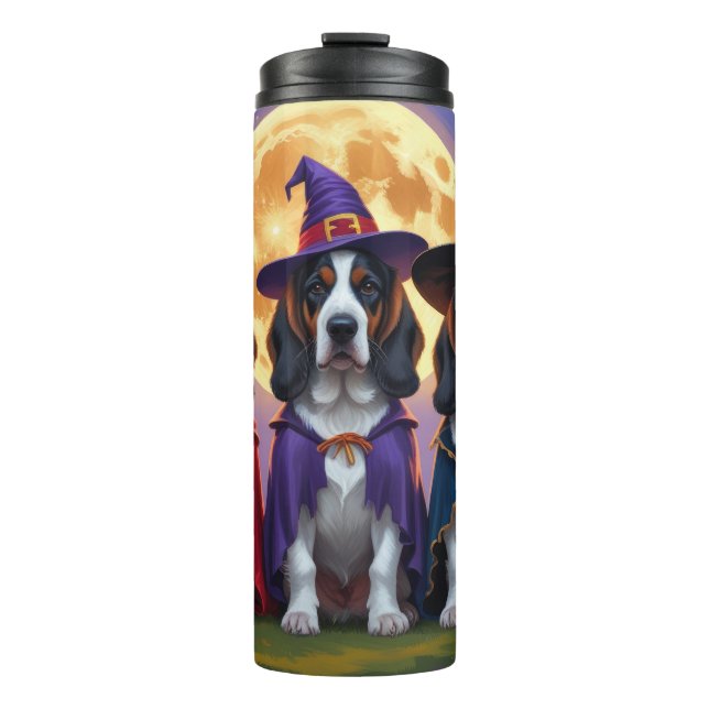 Bouteilles Isothermes Bluetick Coonhound Chiens Citrouille Halloween Fun (Devant)