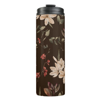 Bouteilles Isothermes Bohème Floral Dark : Aquarelle Motif