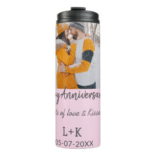 Bouteilles Isothermes Boho moderne heureux anniversaire ajouter nom date