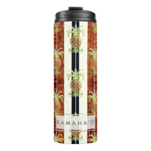 Bouteilles Isothermes Bois Longboard de Koa de Faux d'ananas de