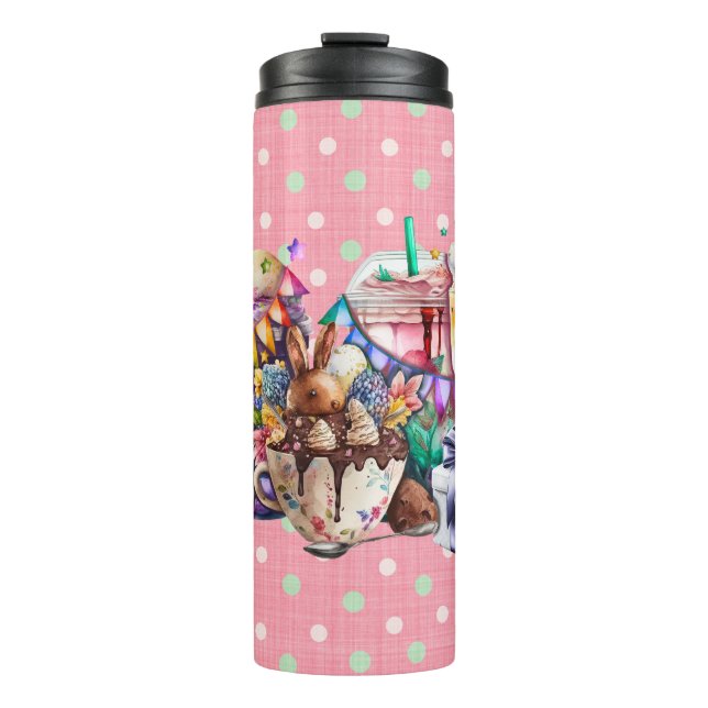 Bouteilles Isothermes Boissons de café chic Bunny de Pâques (Devant)