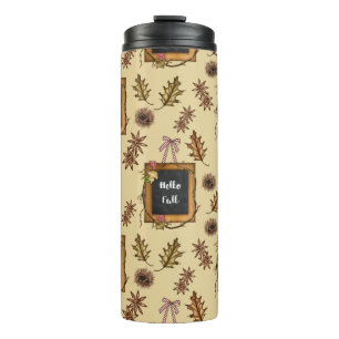 Bouteilles Isothermes Bonjour Automne - Feuilles d'automne Motif pour la