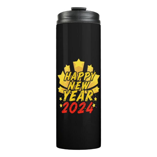 Bouteilles Isothermes Bonne année 2024  (Devant)