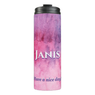 Bouteilles Isothermes Bonne Journée Purple Rose Pastel Design