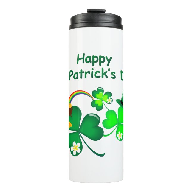 Bouteilles Isothermes Bonne Saint Patrick's Day (Devant)