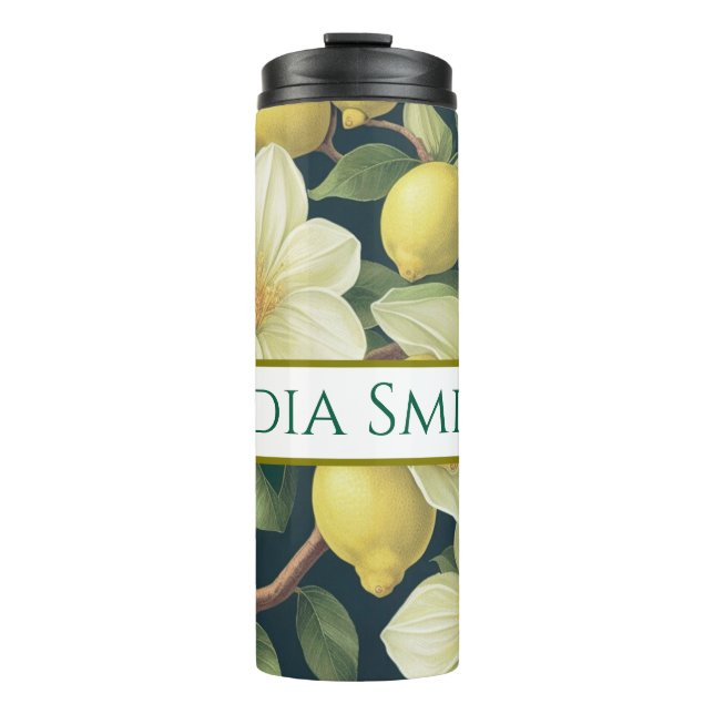 Bouteilles Isothermes Bonnet à boisson florale personnalisée (Devant)