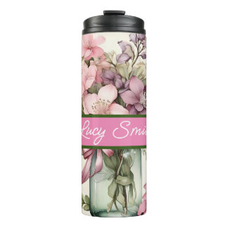 Bouteilles Isothermes Bonnet à boisson florale personnalisée