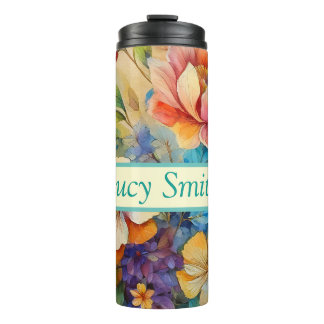 Bouteilles Isothermes Bonnet à boisson florale personnalisée