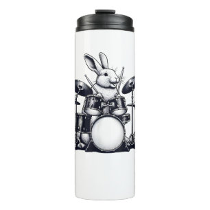 Bouteilles Isothermes Bonnet lapin mignonne Jouer des tambours lapins ba