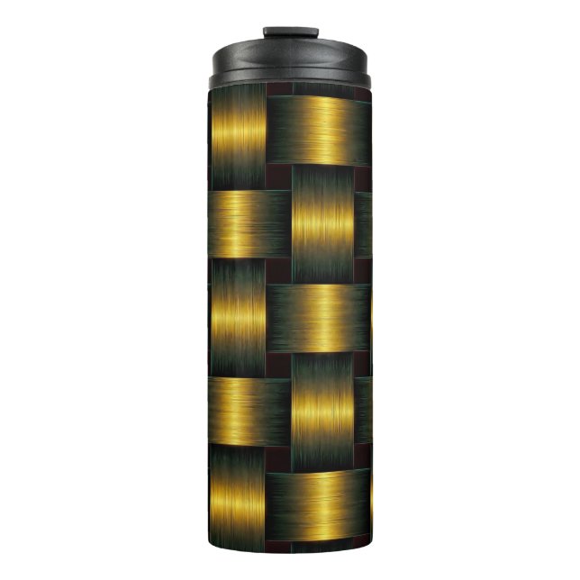 Bouteilles Isothermes Bonnet thermique noir et or (Devant)