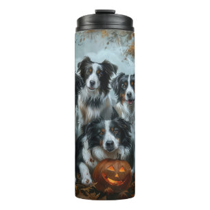 Bouteilles Isothermes Bordure Collie Halloween nuit Chien ravir