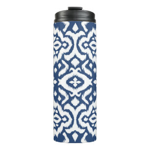 Bouteilles Isothermes Bordure dentelle. Ikat motif sans soudure. Cravate