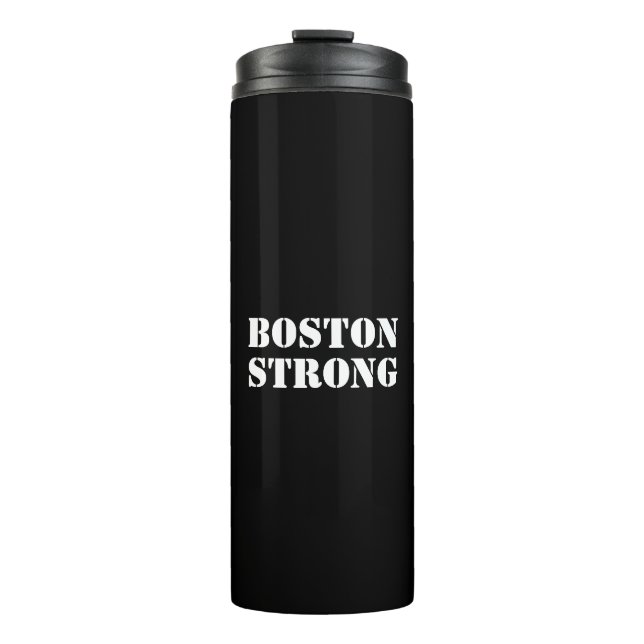 Bouteilles Isothermes "Boston Strong" noir blanc (Devant)