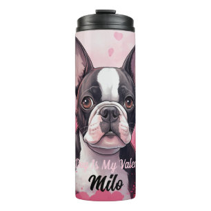 Bouteilles Isothermes Boston Terrier Dog Est Mon Valentin Personnalisé