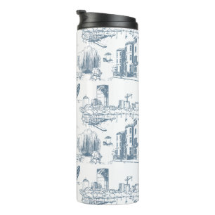 Bouteilles Isothermes Boston Toile Blue