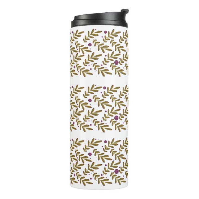 Bouteilles Isothermes Botanical Leaf Thermal Tumbler (Tourné sur la gauche)