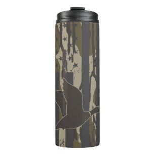 Bouteilles Isothermes Bottomland Camo Chasse au canard américain Drapeau