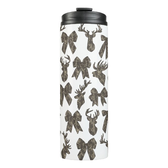 Bouteilles Isothermes Bottomland Camo Coquette Bow Deer Chasse Femmes (Devant)