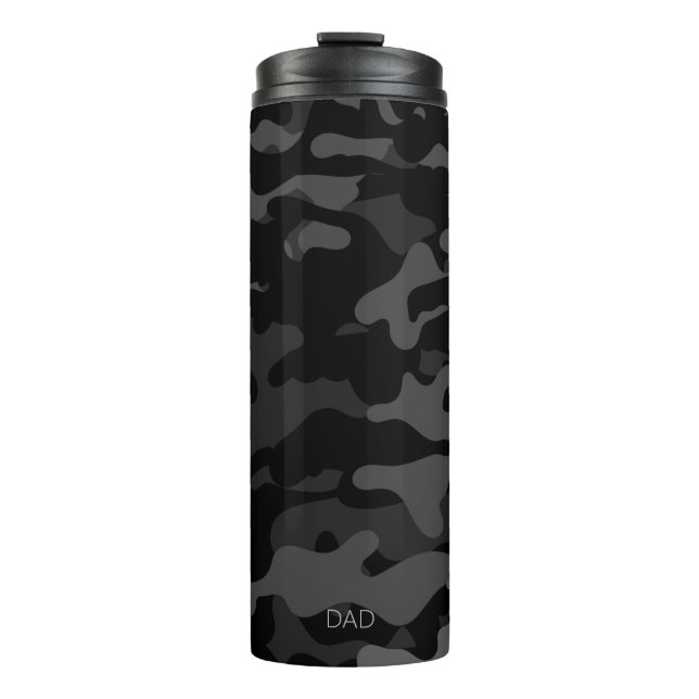 Bouteilles Isothermes Boug Voyage Camouflage noir Papa Tumbler thermique (Devant)