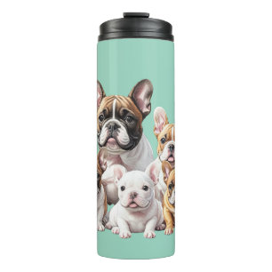 Bouteilles Isothermes Bouledogues français amis amusants Bouledogues