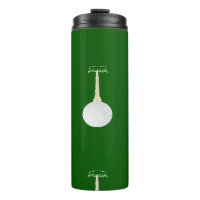Boules de golf motif sur vert