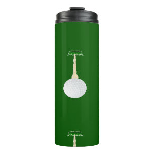 Bouteilles Isothermes Boules de golf motif sur vert