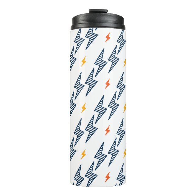 Bouteilles Isothermes Boulons de foudre Doodle Flash transparent (Devant)