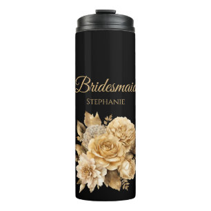 Bouteilles Isothermes Bouquet-Bride de fleurs neutres-