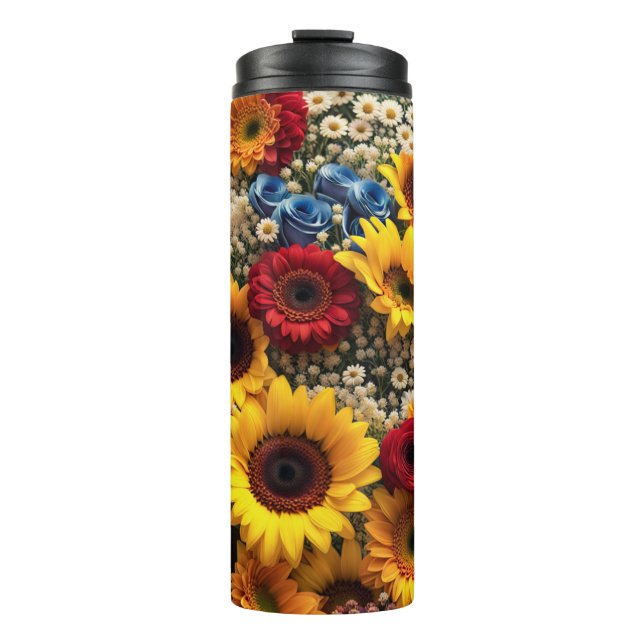 Bouteilles Isothermes Bouquet de tournesol #88 - (Devant)