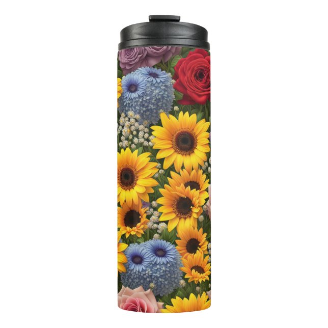 Bouteilles Isothermes Bouquet de tournesol #99 - (Devant)