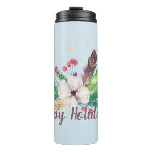 Bouteilles Isothermes Bouquet d'hiver Boho personnalisable